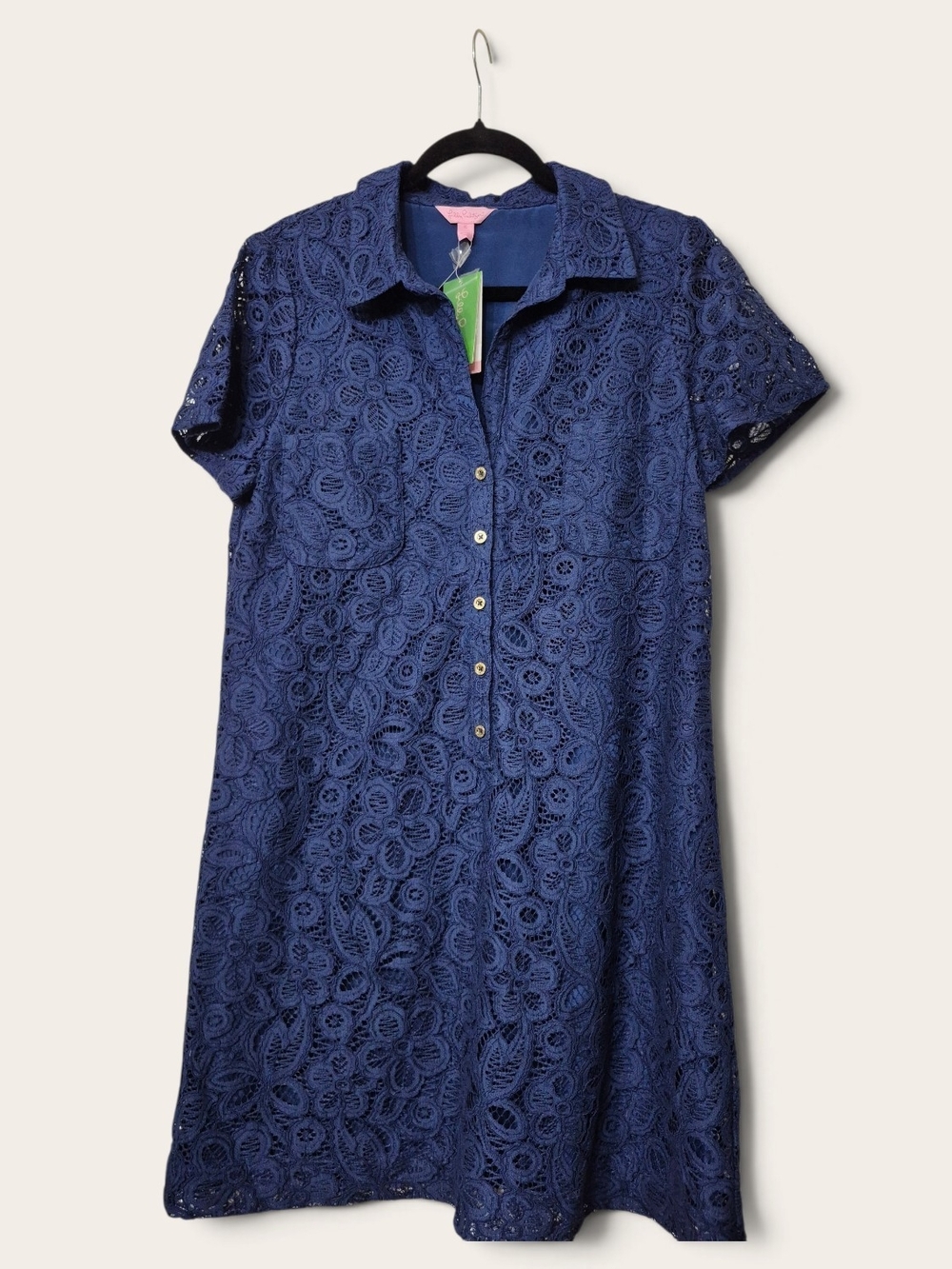 Lilly Pulitzer NWT Nelle Dress in "High Tide Navy Pop" Size 10